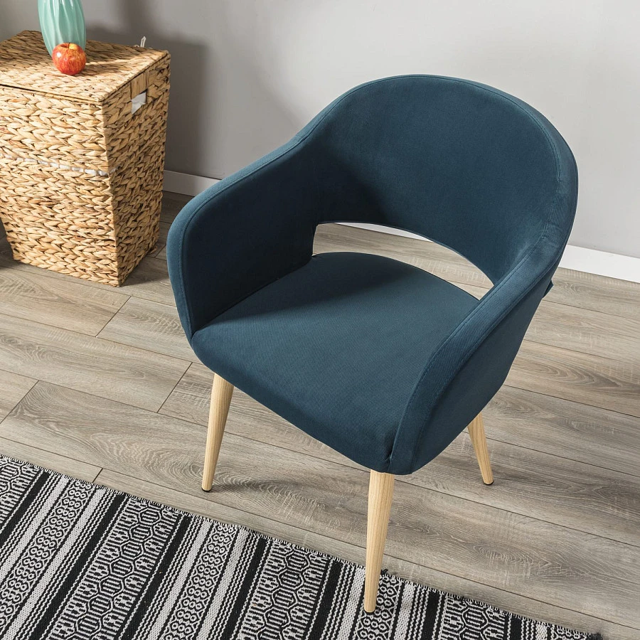 Стул Oscar Diag blue/нат.дуб - фото 12