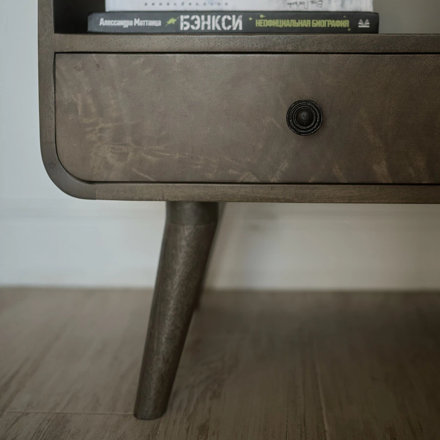 Консоль из массива, АУДУН ГРЭЙ 3 ящика - фото 3