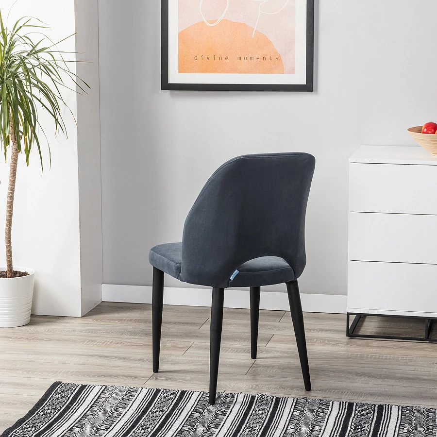 Стул Ledger Diag grey/черный - фото 8