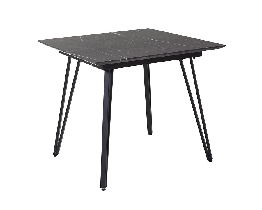 Стол Диего 960*960 мрамор графит со скосом