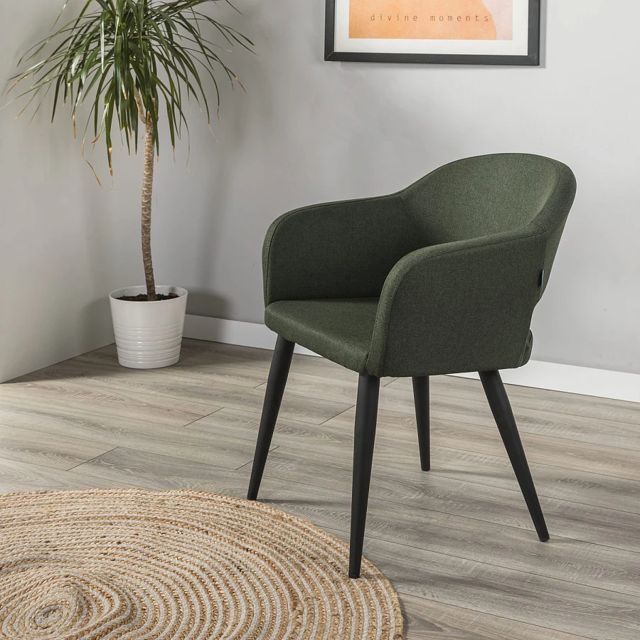 Стул Oscar тёмно-зеленый/черный - фото 12