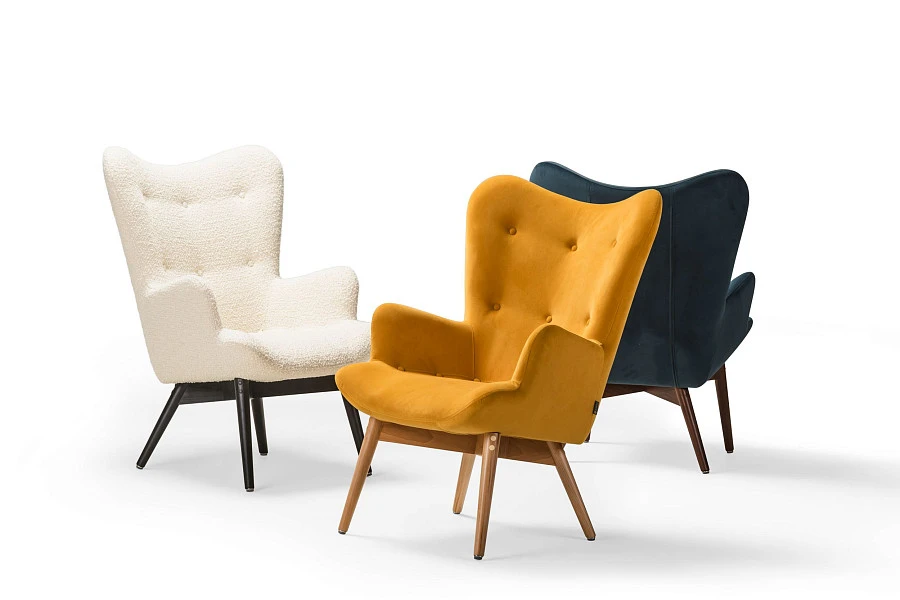 Кресло Хайбэк бежевый/венге - фото 9