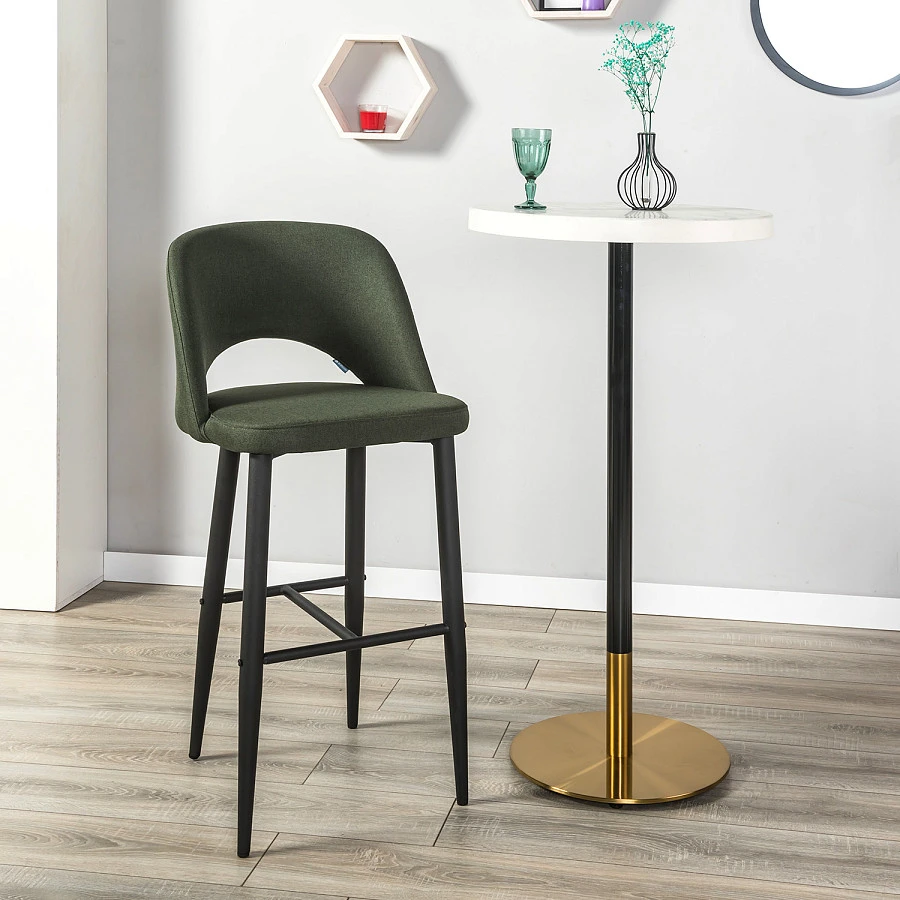 Кресло Бар.Lars тёмно-зеленый/черный - фото 7