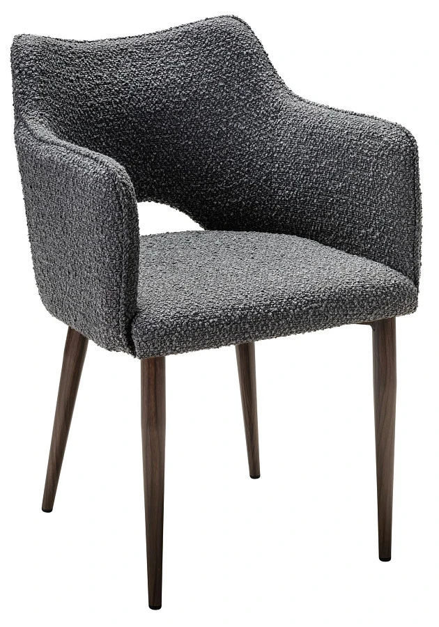 Стул Ralf Vent темно-серый/т.орех