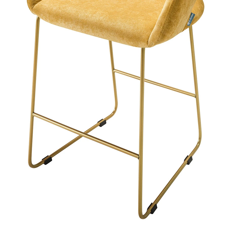 Кресло полубар Hugs желтый/Линк золото - фото 5