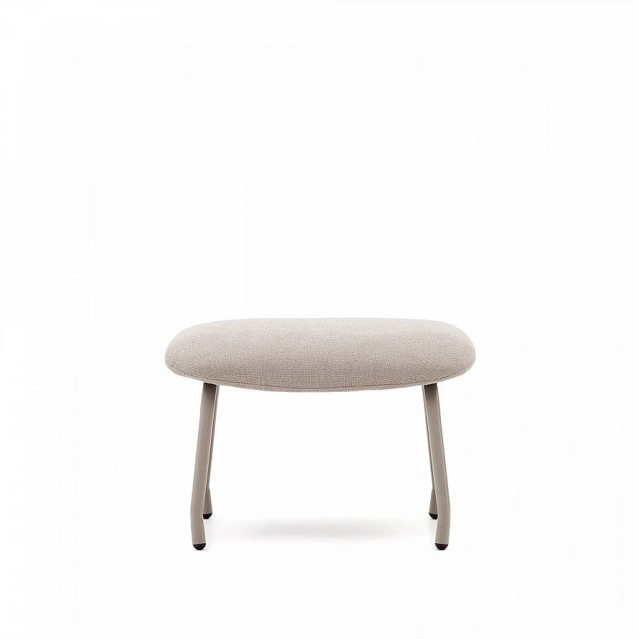 Belina Пуф для ног из беж.синели и бел.стали - фото 4