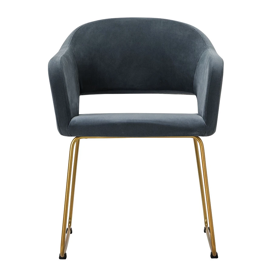 Кресло Oscar Diag grey/Линк золото - фото 2