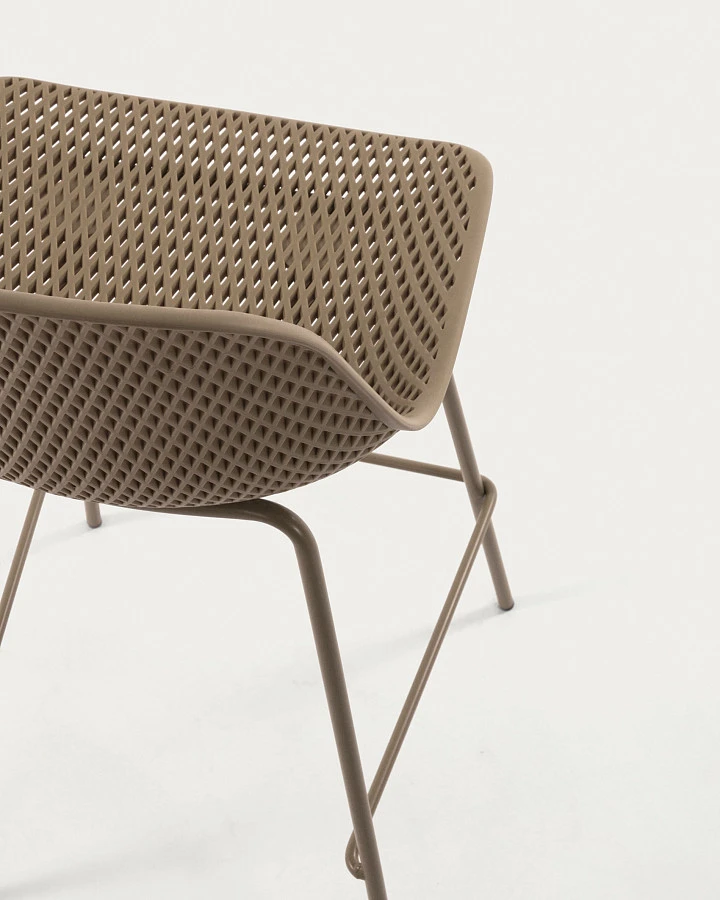 Барный стул Quinby бежевый - фото 7