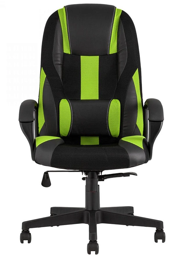 Кресло игровое TopChairs ST-CYBER 9 черн/зеленый - фото 2