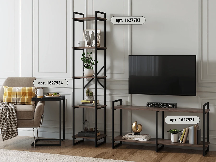 ТВ-тумба Мальборк 2 Шимо Темный лофт - фото 7