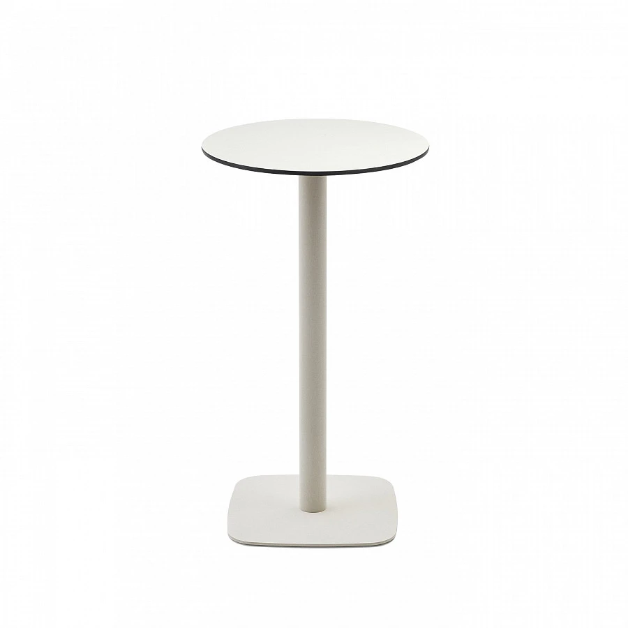 Dina садовый стол бел/металлй Ø60x96см - фото 2