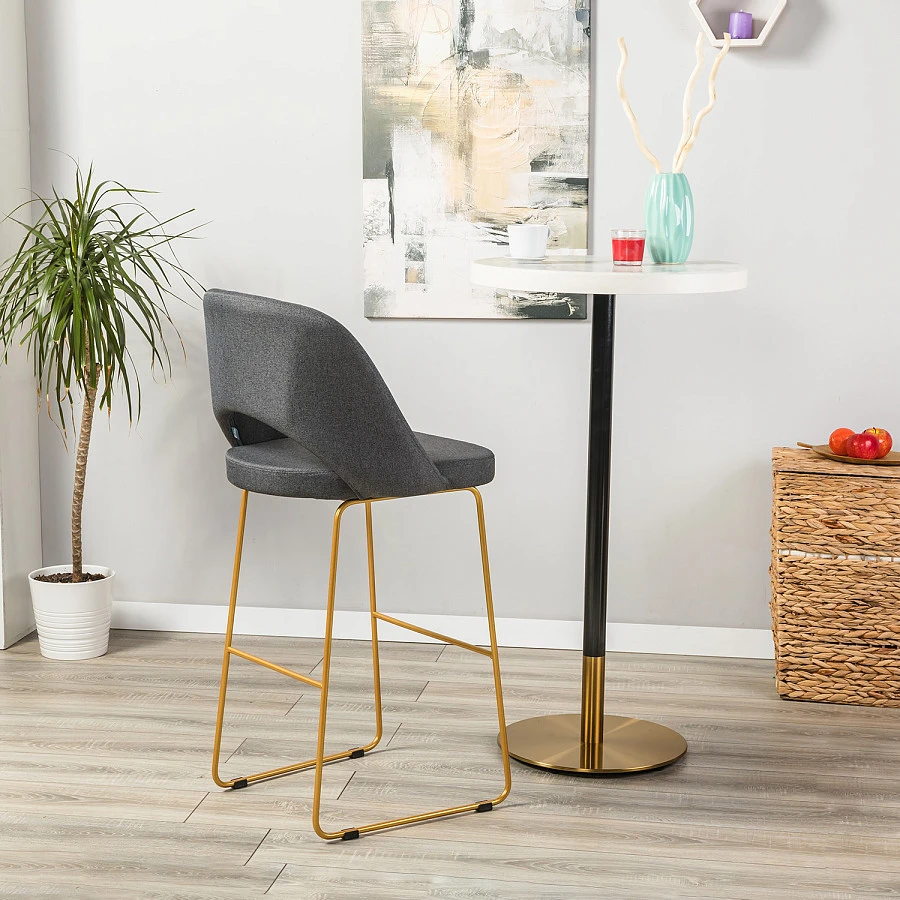 Кресло Бар. Lars тёмно-серый/Линк золото - фото 15