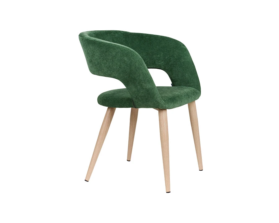 Кресло Hugs зеленый/нат.дуб - фото 3