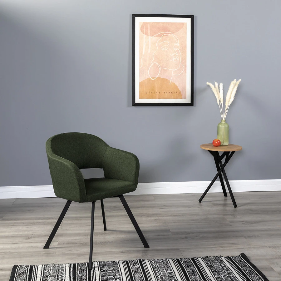 Кресло Oscar тёмно-зеленый/Арки - фото 7