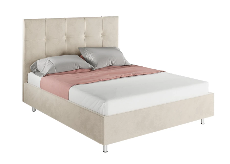 Кровать Чикаго  160х200 светло-бежевого цвета