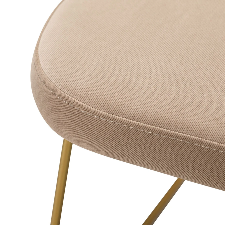 Кресло Lars Diag beige/Линк золото - фото 4