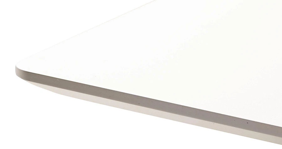 Стол Лунд 860*860 Белый Темный орех - фото 4