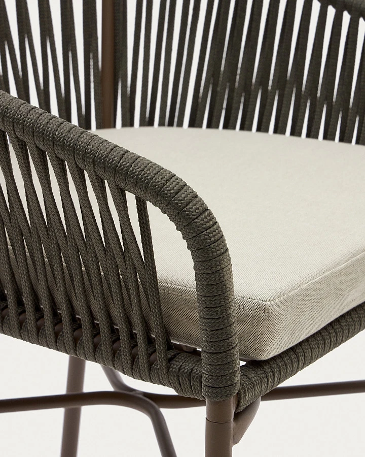 Стул Yanet из зеленой веревки, высота 65 см - фото 11