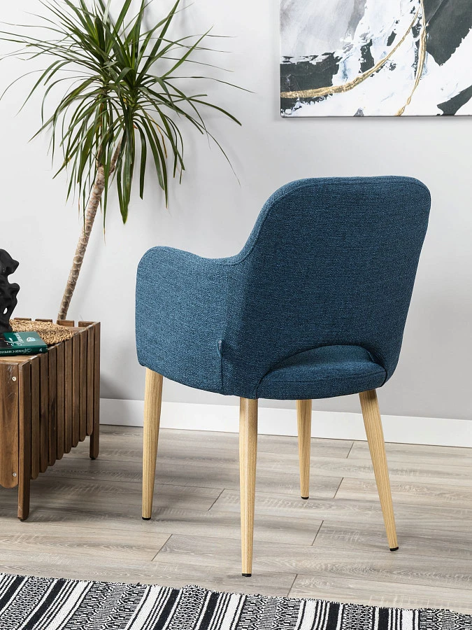 Кресло Ledger БлюАрт/НДуб - фото 4