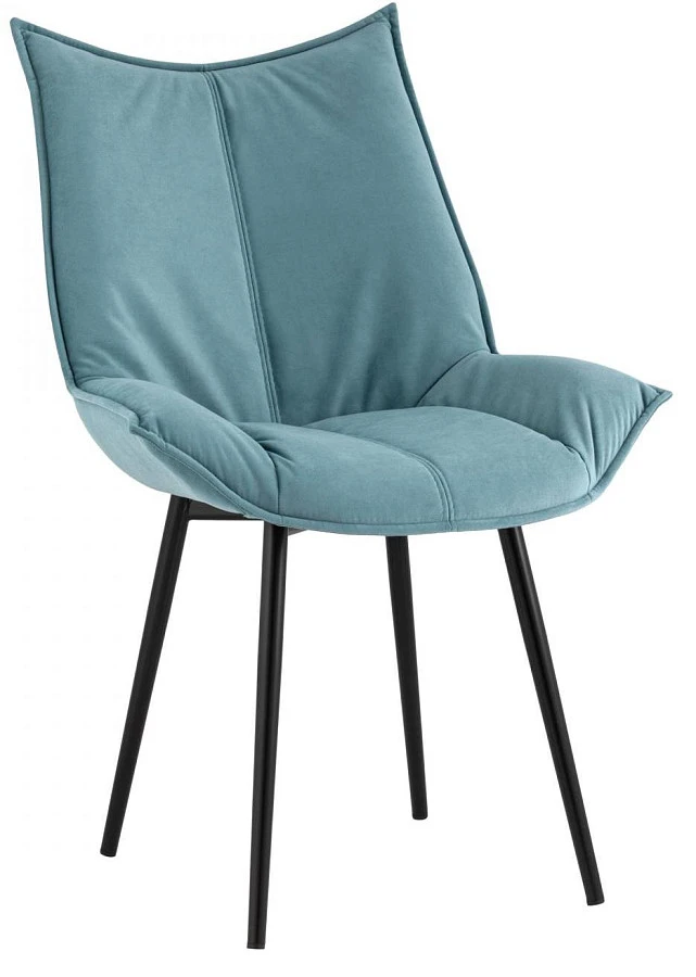Стул Осло велюр пыльно-голубой
