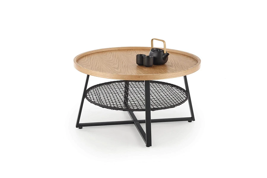 Стол журнальный Halmar FLORENCE (дуб натуральный/черный)