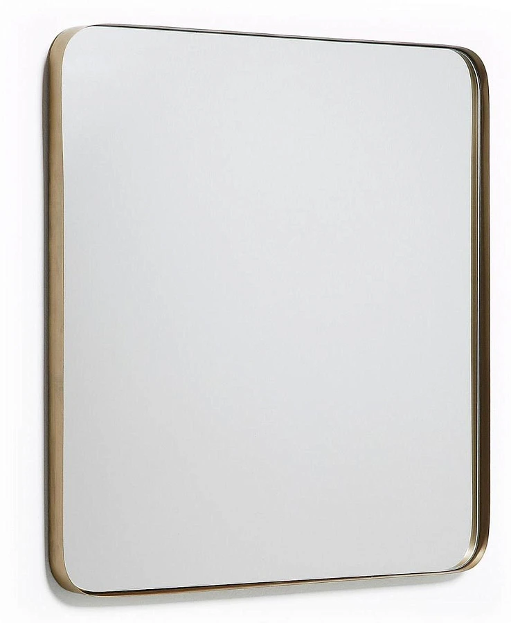 Зеркало Marcus 60x60 золотое
