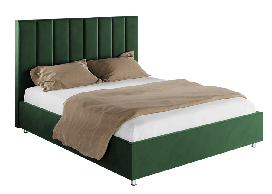 Кровать Параллель 140х200 зелёного цвета
