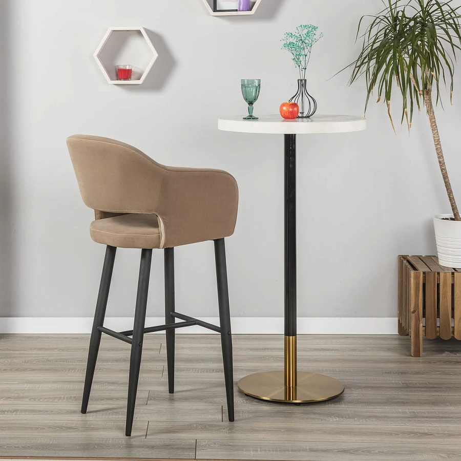 Стул Бар Oscar Diag beige/черный - фото 7