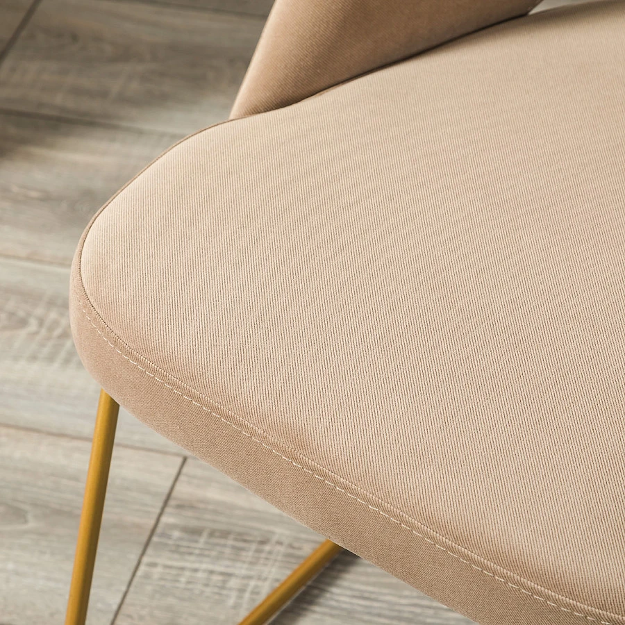 Кресло Lars Diag beige/Линк золото - фото 10