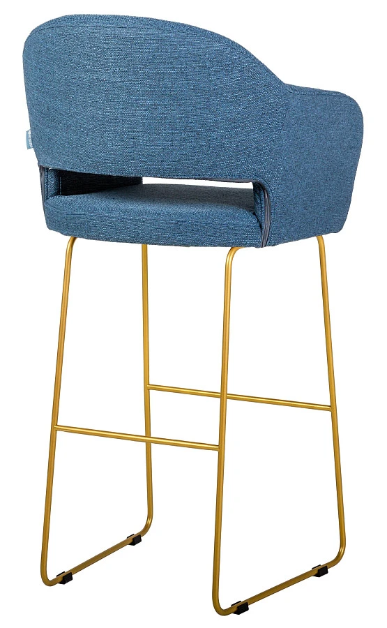 Кресло Бар Oscar БлюАрт/ЛинкЗолот - фото 5