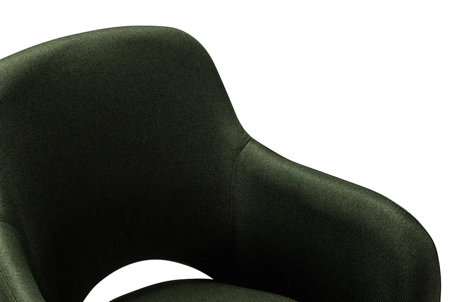 Кресло Ledger темно-зеленый/т. орех - фото 5