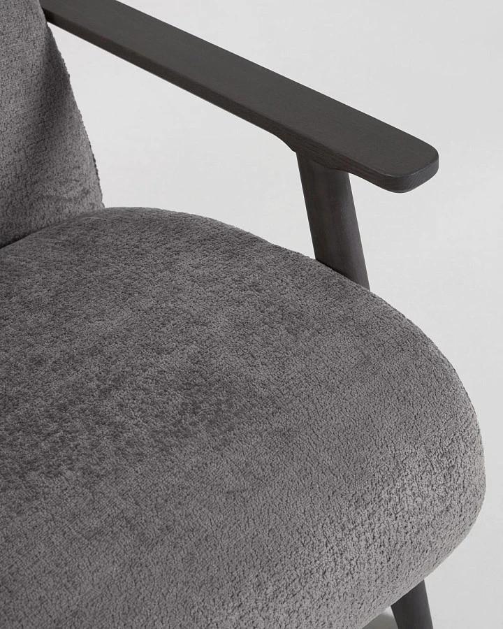 Кресло Marthan из серой синели /венге - фото 10