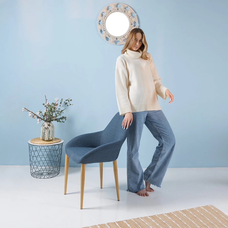 Стул Kent БлюАрт/Черн - фото 6