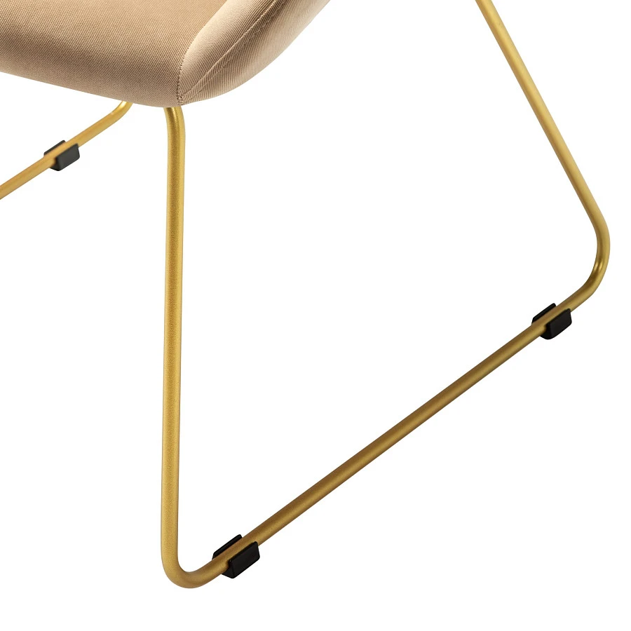 Кресло Kent Diag beige/Линк золото - фото 4