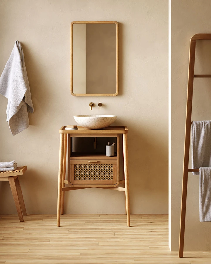 Полотенцесушитель Uliana из тика с натуральной отделкой 50 x 160 см - фото 2