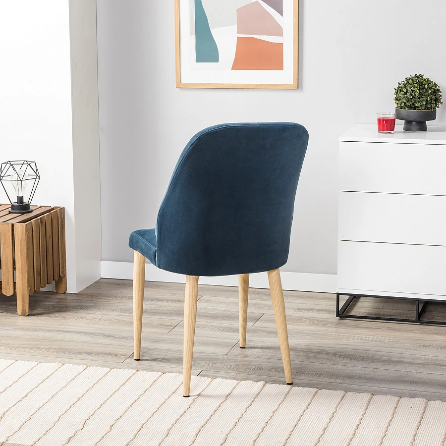 Стул Alen Diag blue/нат.дуб - фото 11