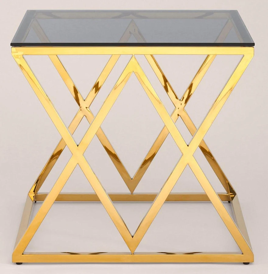 Журнальный стол 55*55 ИНСИГНИЯ золотистый - фото 2