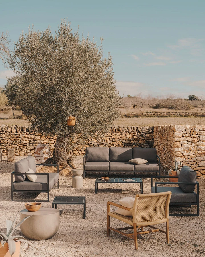 Comova Журнальный столик для улицы из зеленого алюминия 60 x 114 см - фото 2