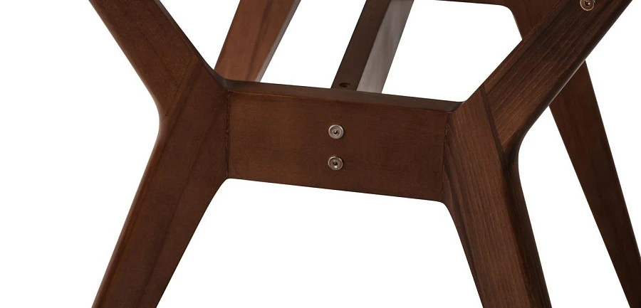 Стол Нарвик 960*960 Белый Темный орех - фото 5