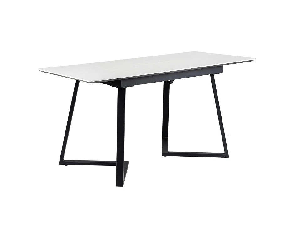 Стол Роналдо раздвиж. 140-180 Светлый мрамор/Бабочка