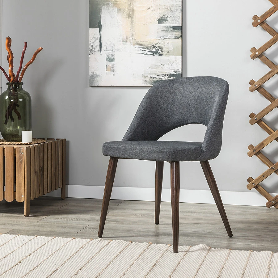 Стул Lars тёмно-серый/т.орех - фото 11