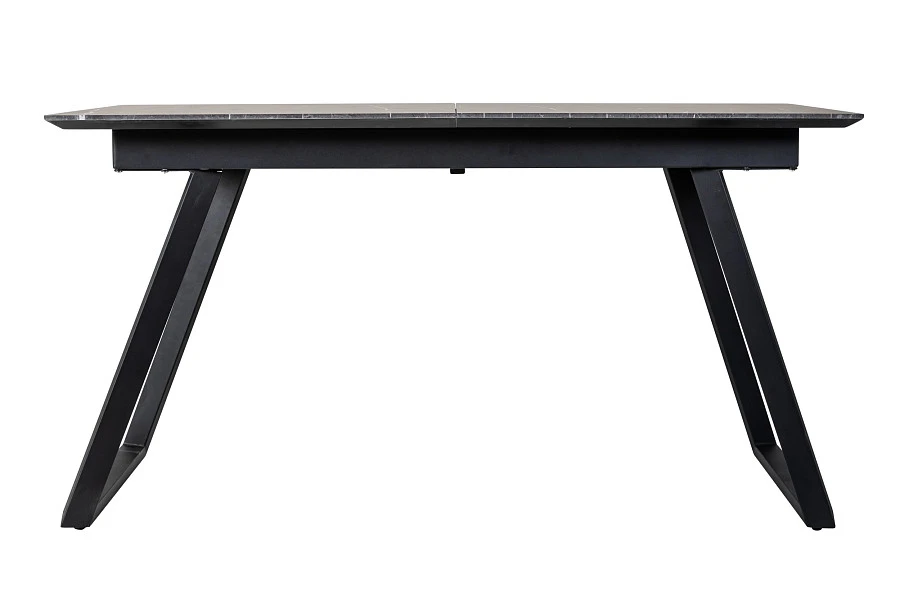 Стол Пеле раздвиж. 120-160 Темный мрамор/Бабочка - фото 2