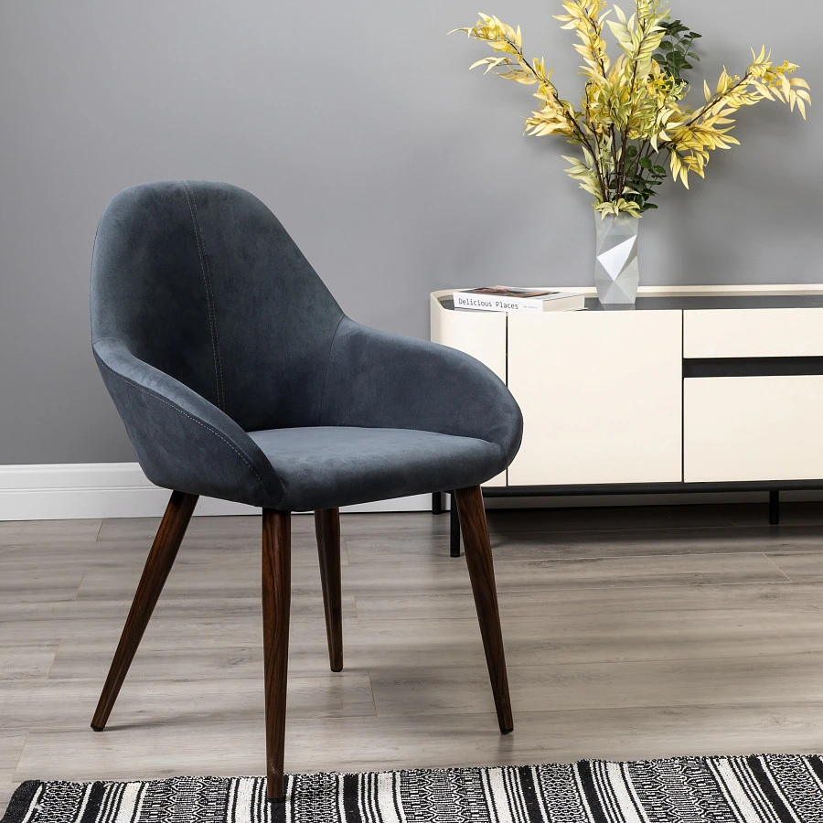 Кресло Kent Diag grey/т.орех - фото 9