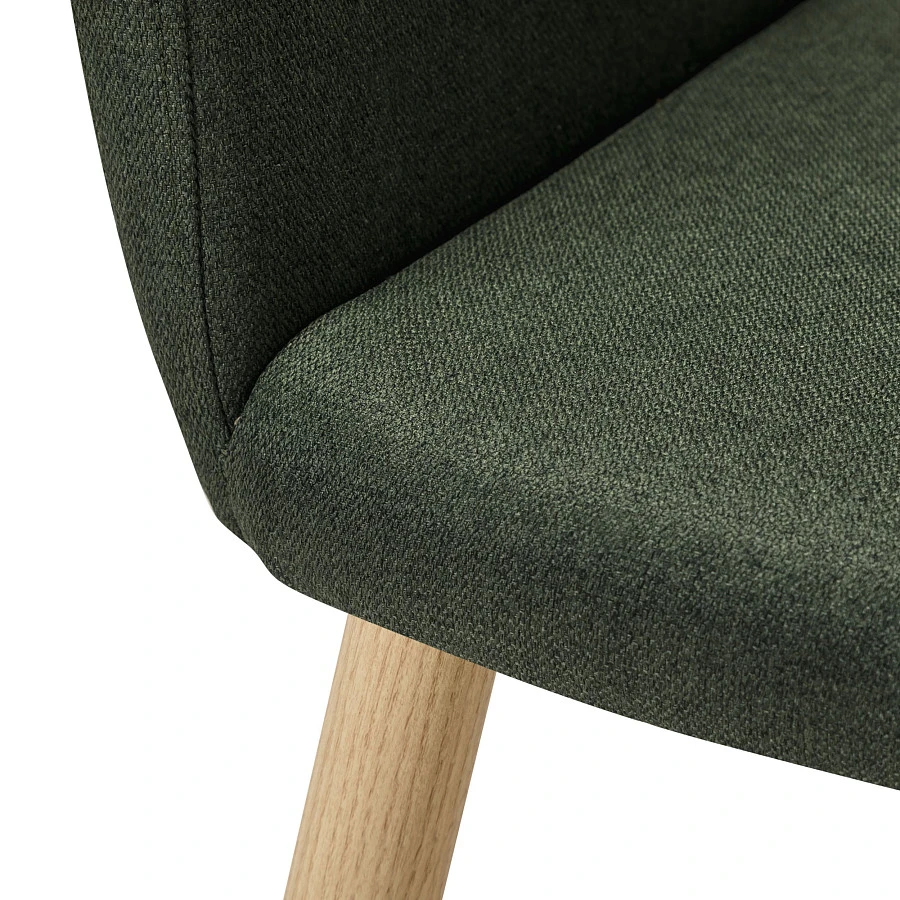 Стул Oscar тёмно-зеленый/нат.дуб - фото 6