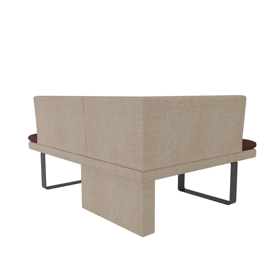 Диван кухонный Magiс 120-158 LUNO beige/UNOcoffe - фото 2