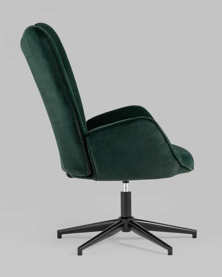 Кресло Филадельфия велюр изумрудный ножка черная - фото 3