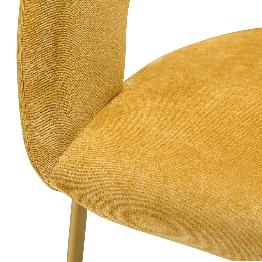 Кресло полубар Hugs желтый/Линк золото - фото 4