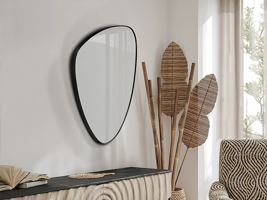 Треугольное зеркало Orio 84X55 черное - фото 5