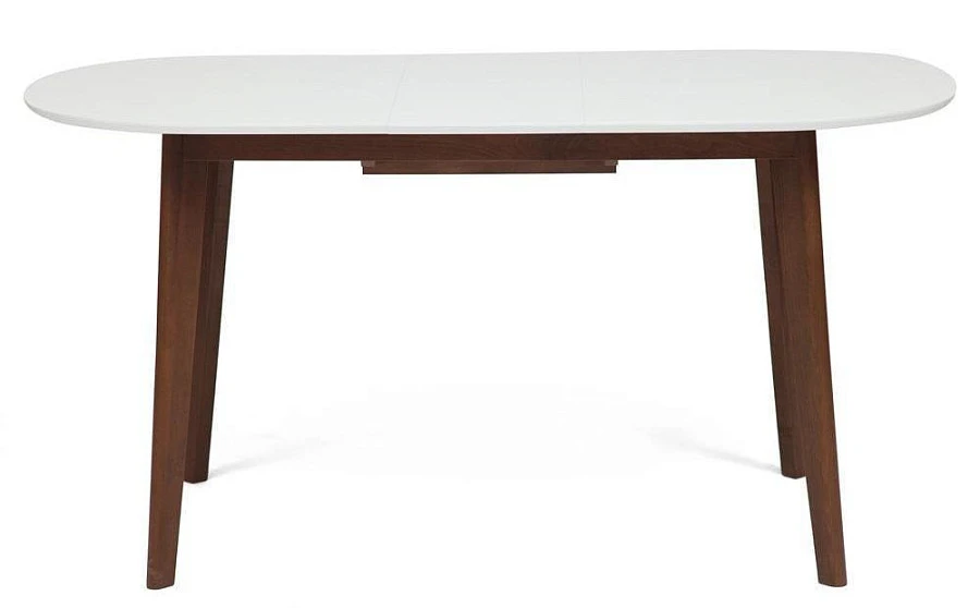 Стол обеденный расклад. BOSCO Белый + Коричневый