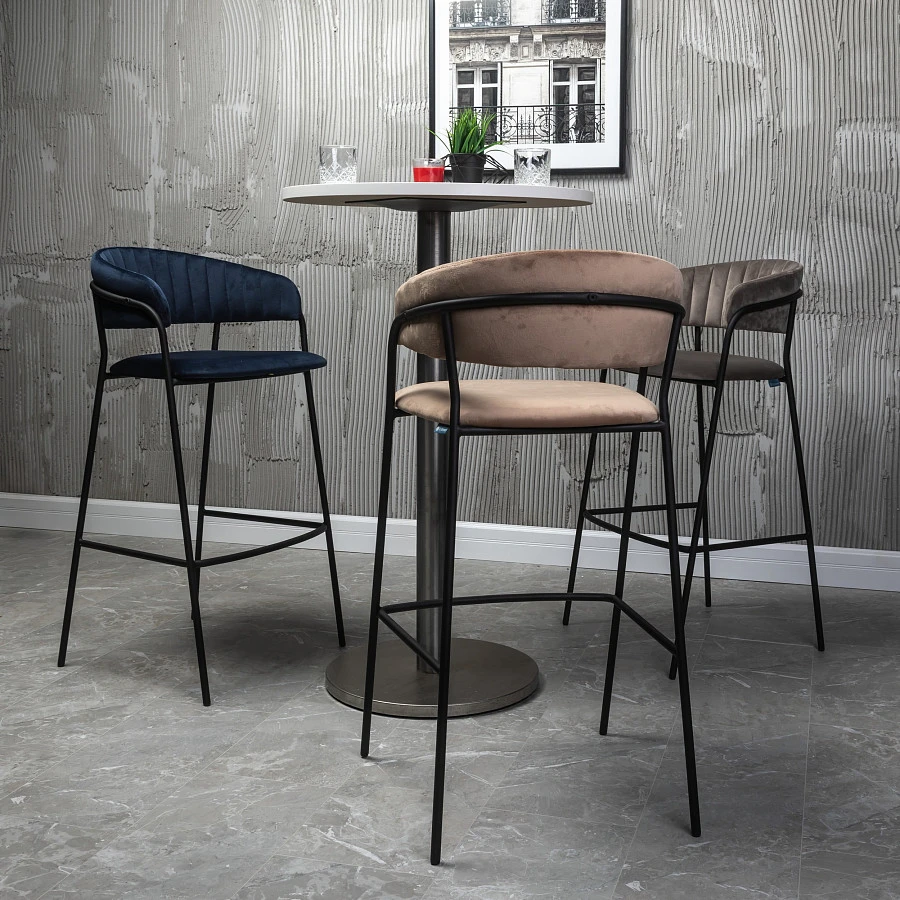 Стул барный Portman синий - фото 12